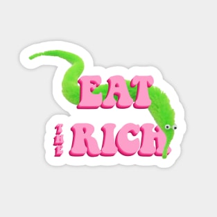 Worm on a string - eat the rich Sticker